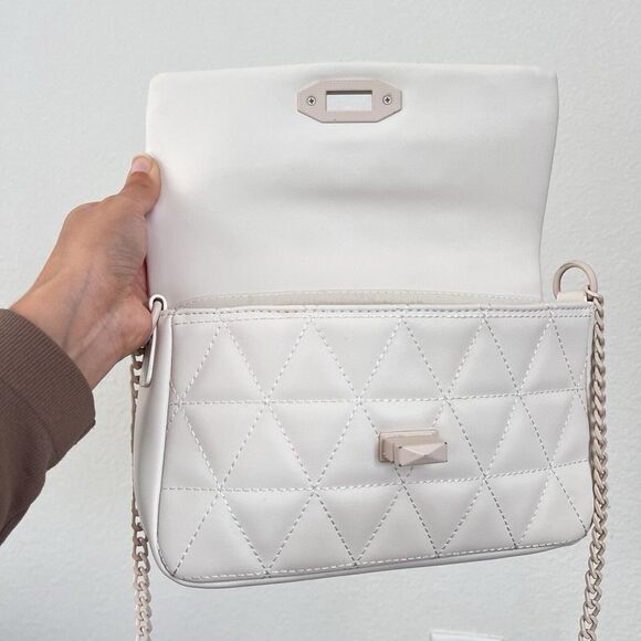 Quilted Small Chain Strap Crossbody Purse Bag Vegan Leather Forever 21 - Picture 2 of 14
